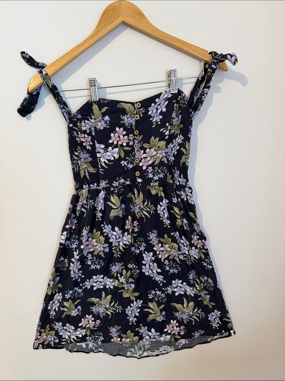 American Eagle Floral Tie-Shoulder Sundress